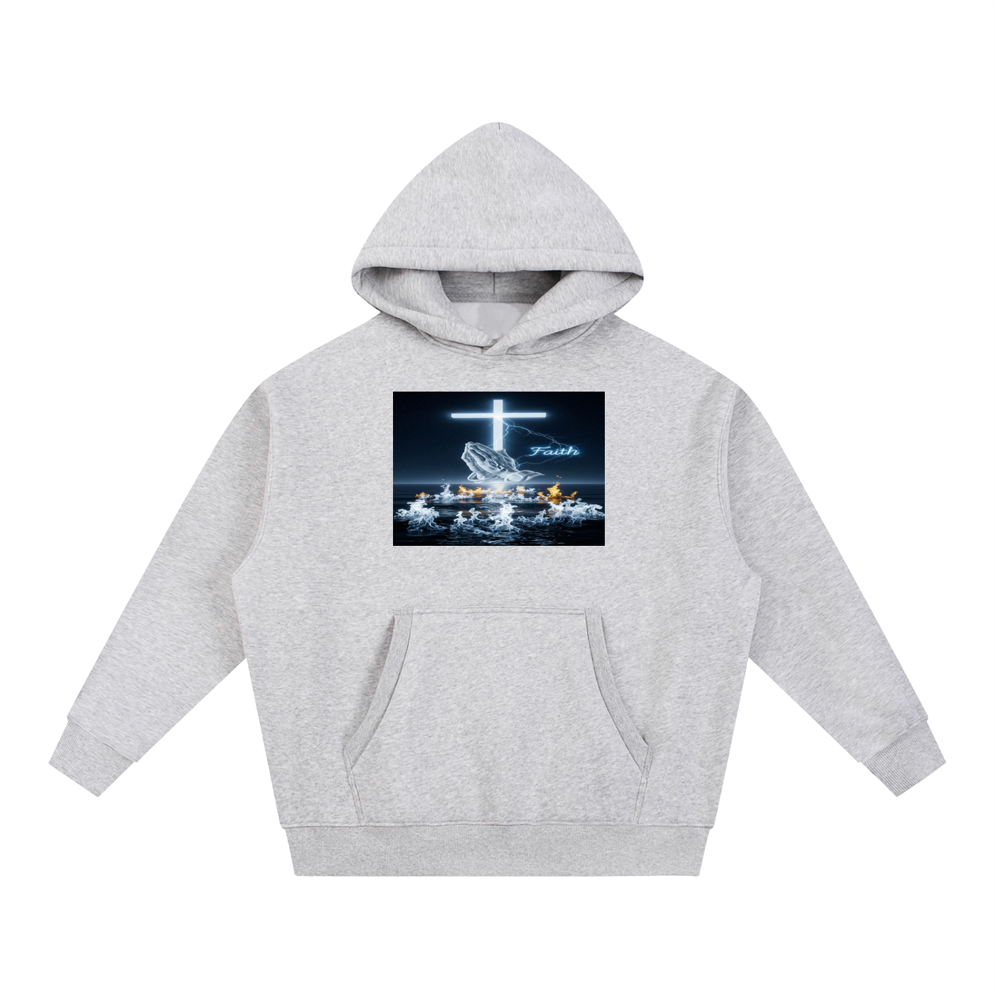 Essential Oversized Boxy Fit Fleece Hoodie