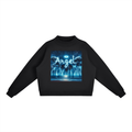 Essential Fleece Mock-Neck Crew Sweatshirt