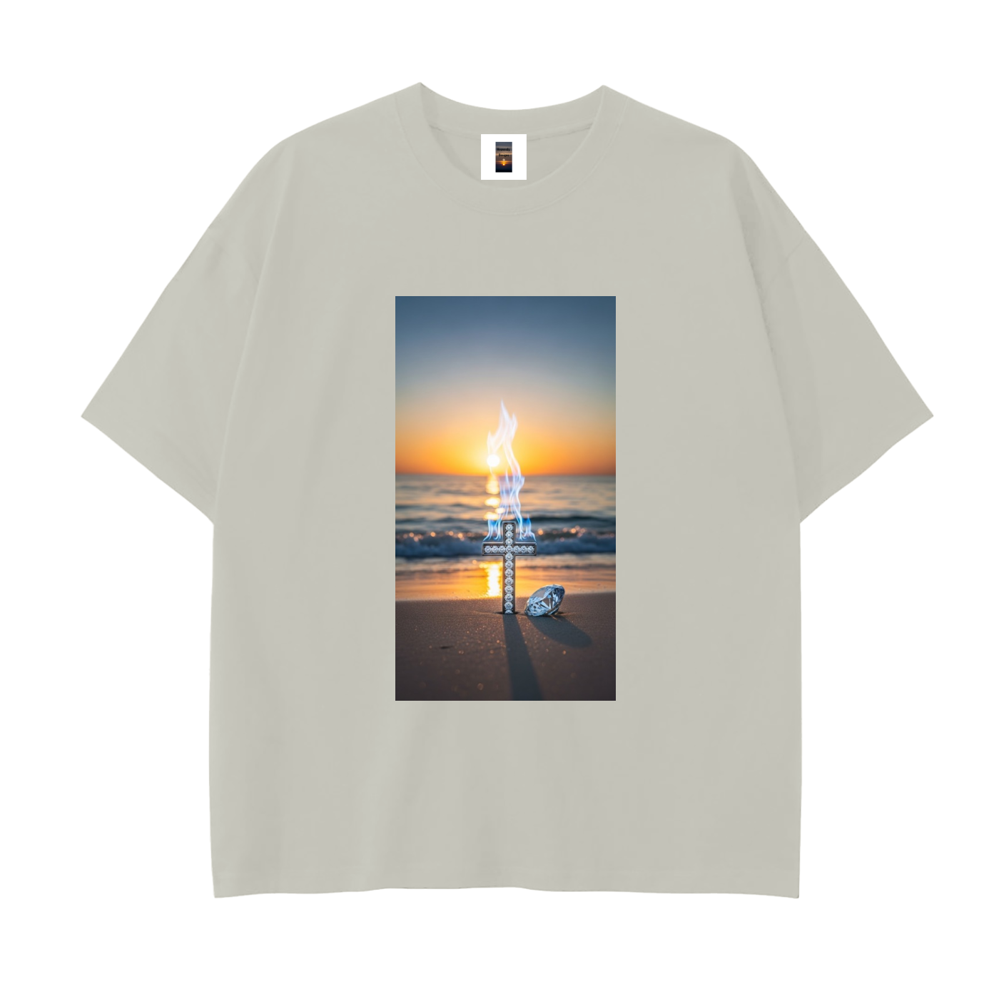 Drop Shoulder Cotton T-Shirt