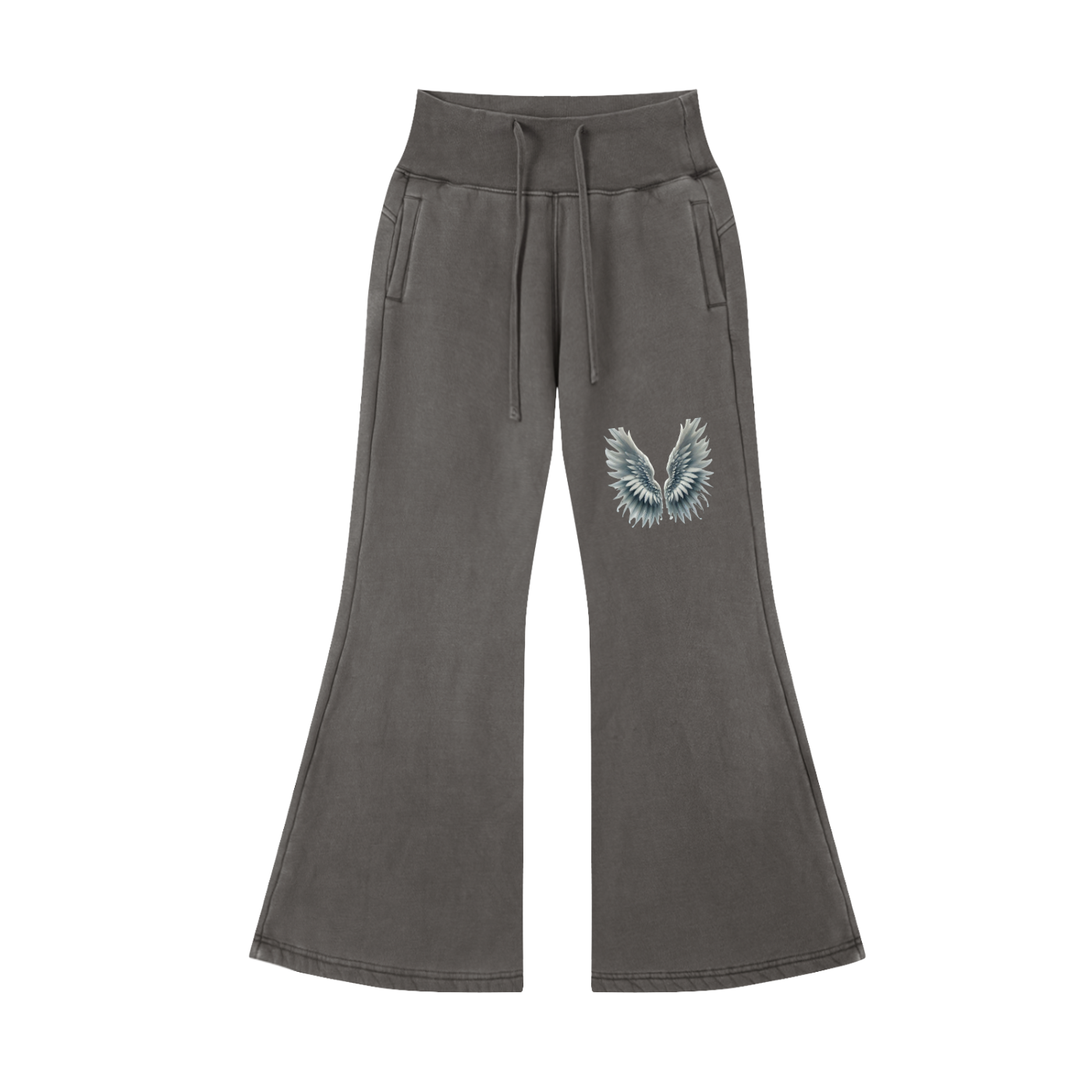 Vintage Washed Flared Fleece Pants