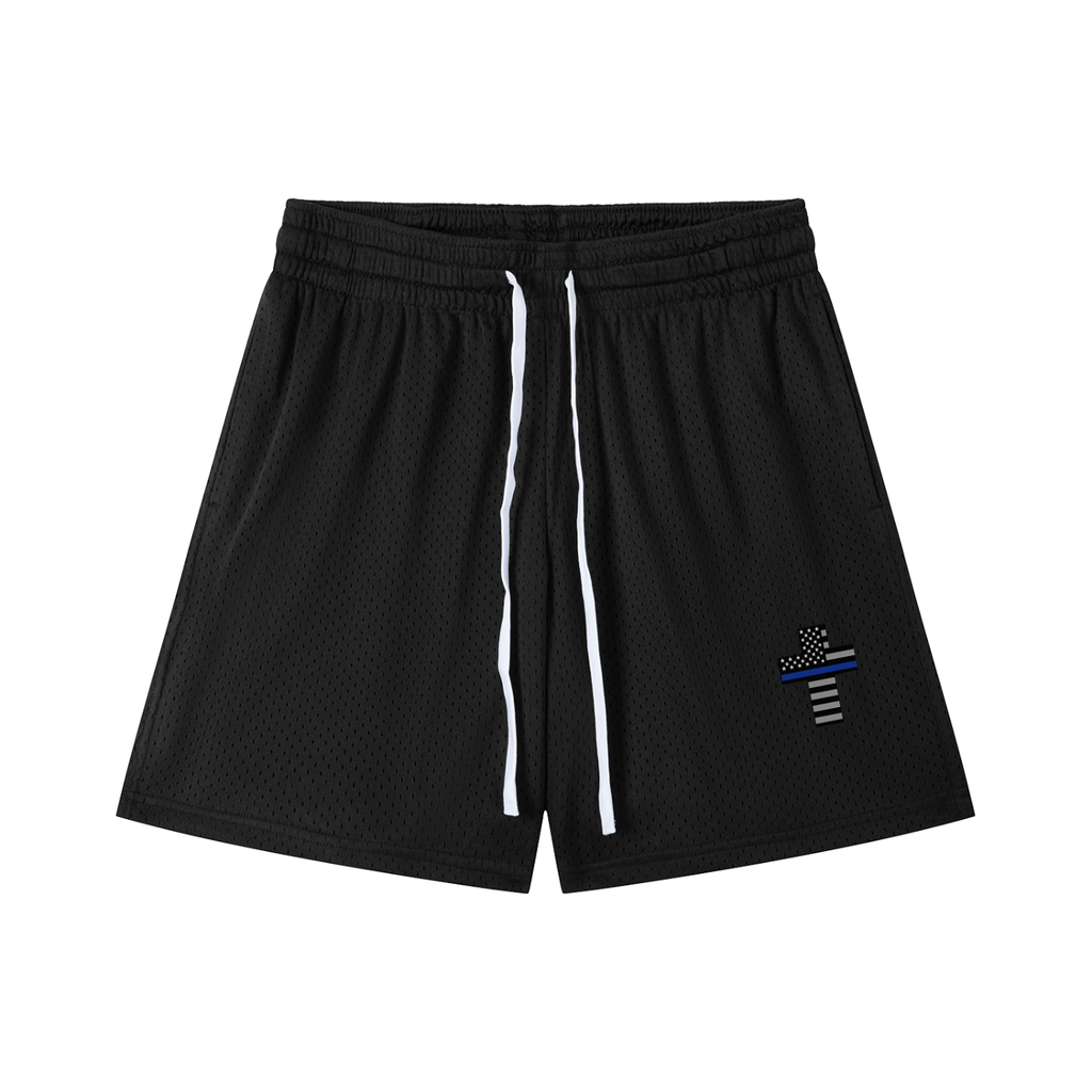 Mesh Drawstring Shorts