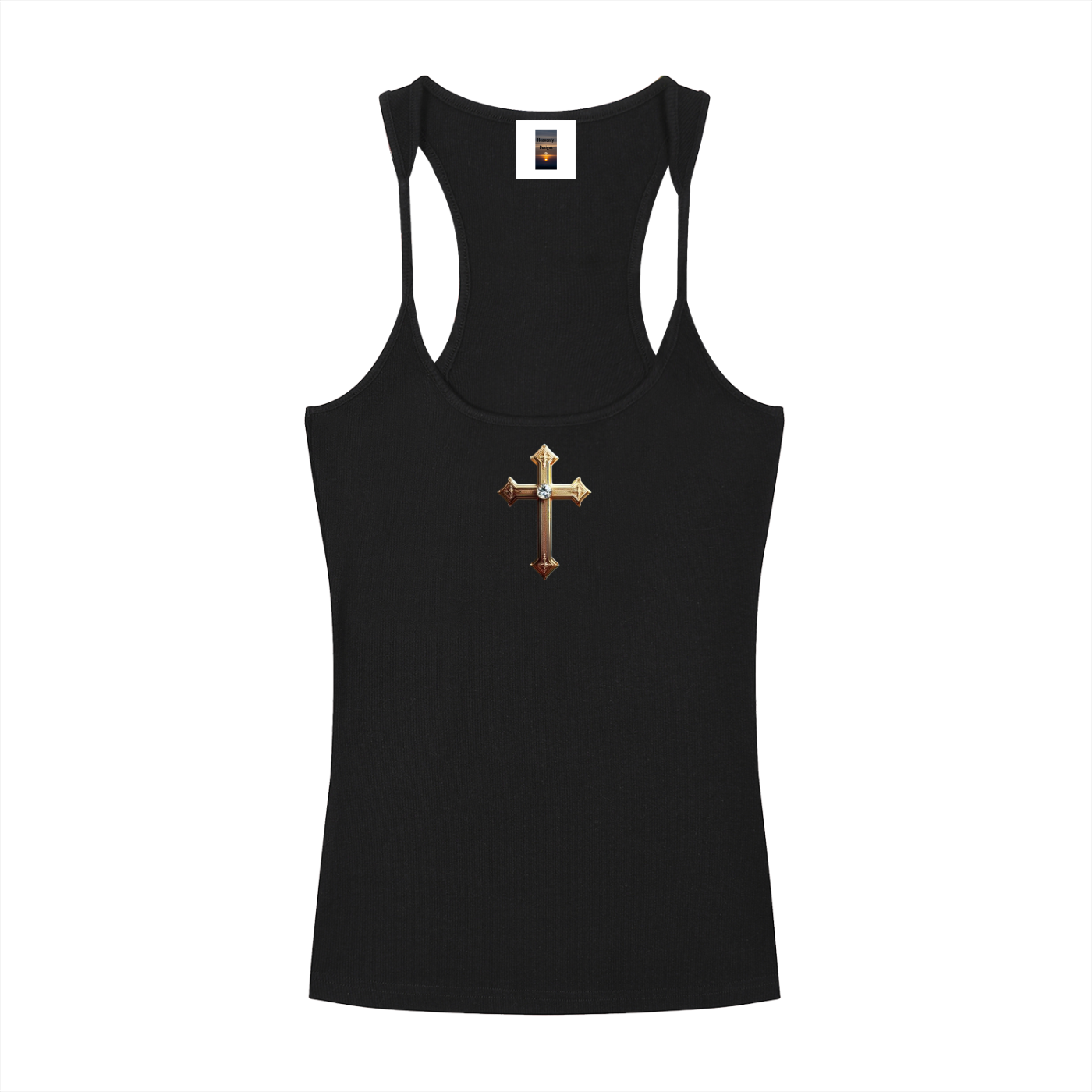 Slim Fit Ribbed Racerback Tank Top