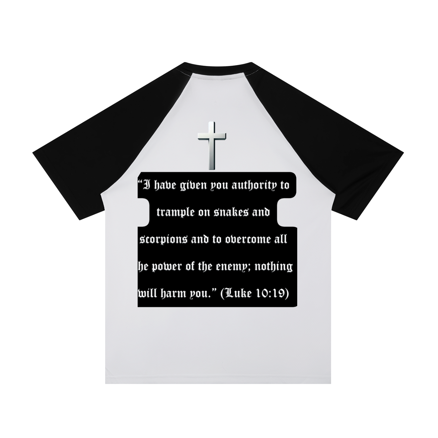 Contrast Raglan Sleeve Mesh T-Shirt