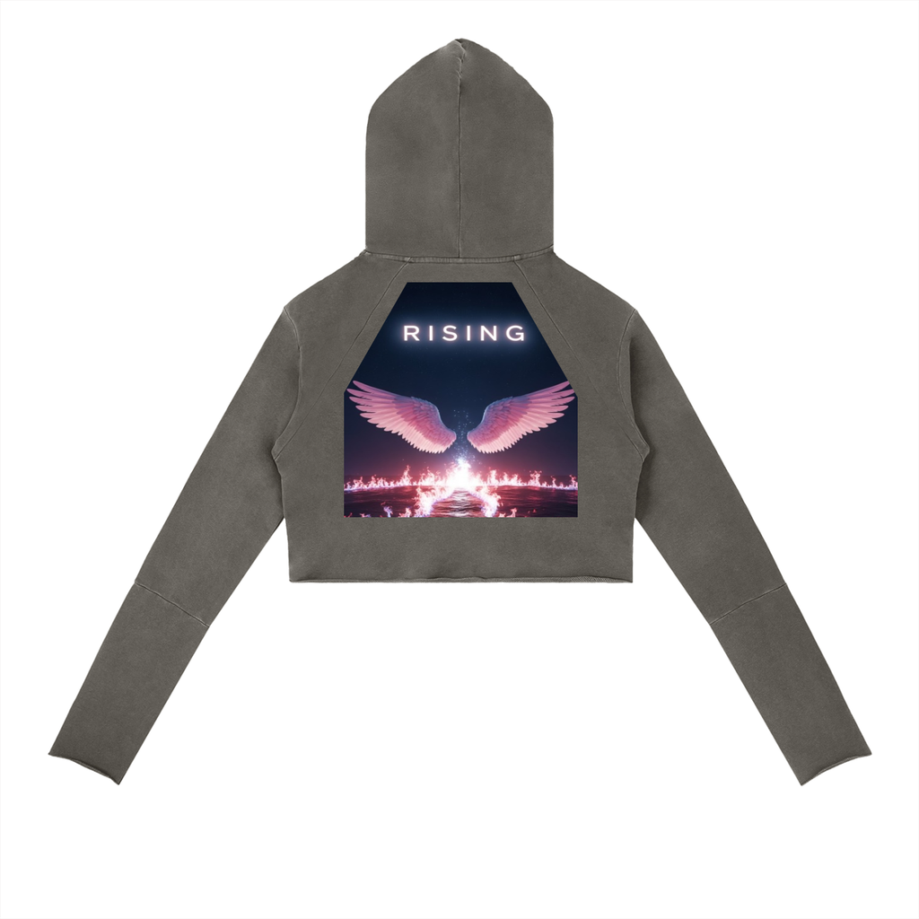 Vintage Washed Raw Edge Hoodie