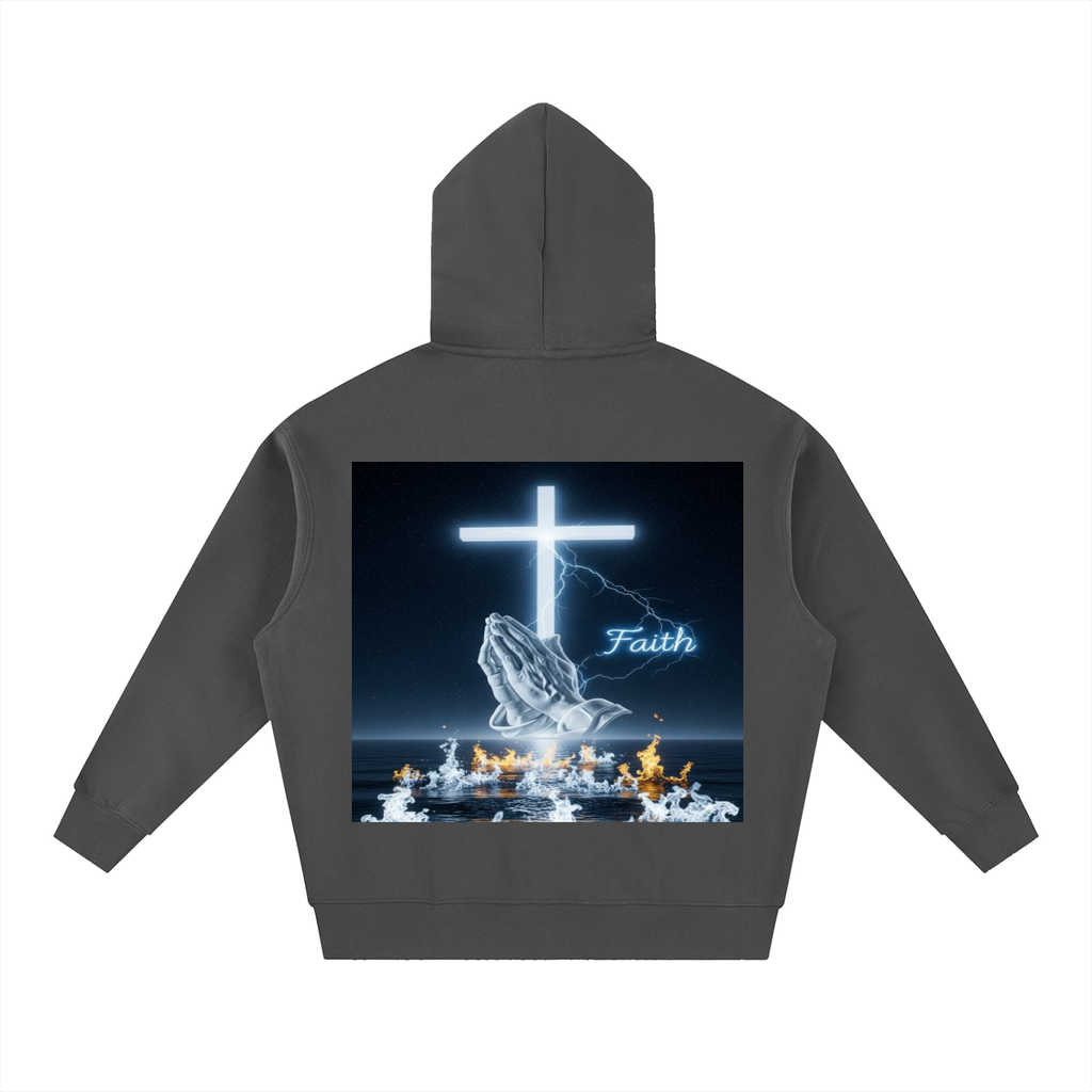 Essential Oversized Boxy Fit Fleece Hoodie