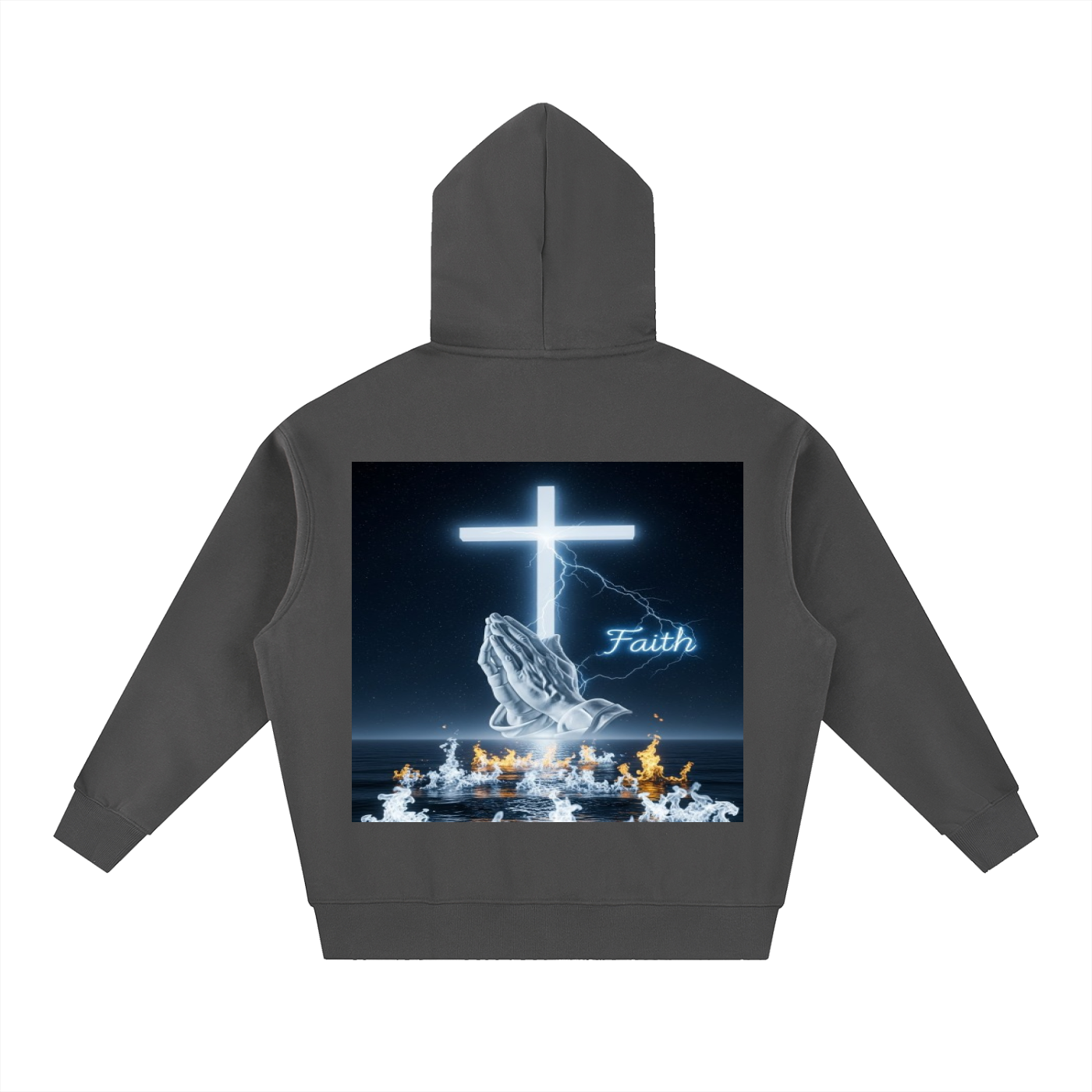 Essential Oversized Boxy Fit Fleece Hoodie