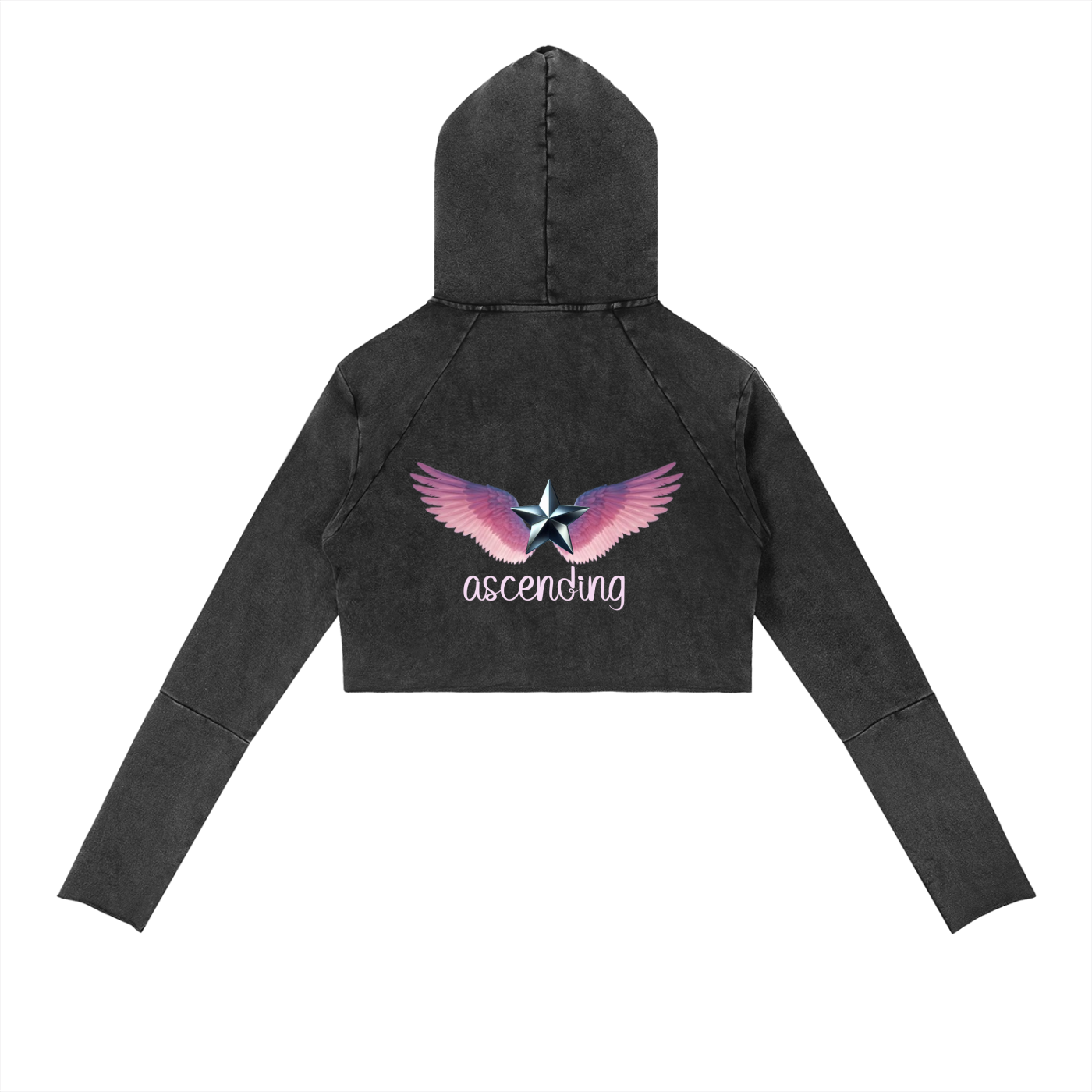 Vintage Washed Raw Edge Hoodie