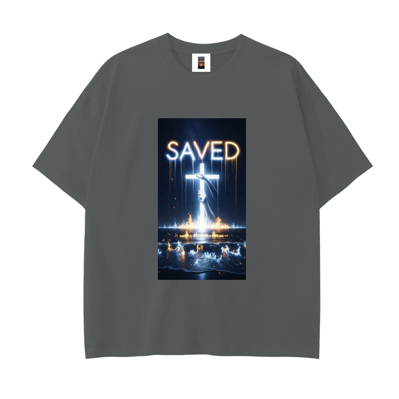 Drop Shoulder Cotton T-Shirt
