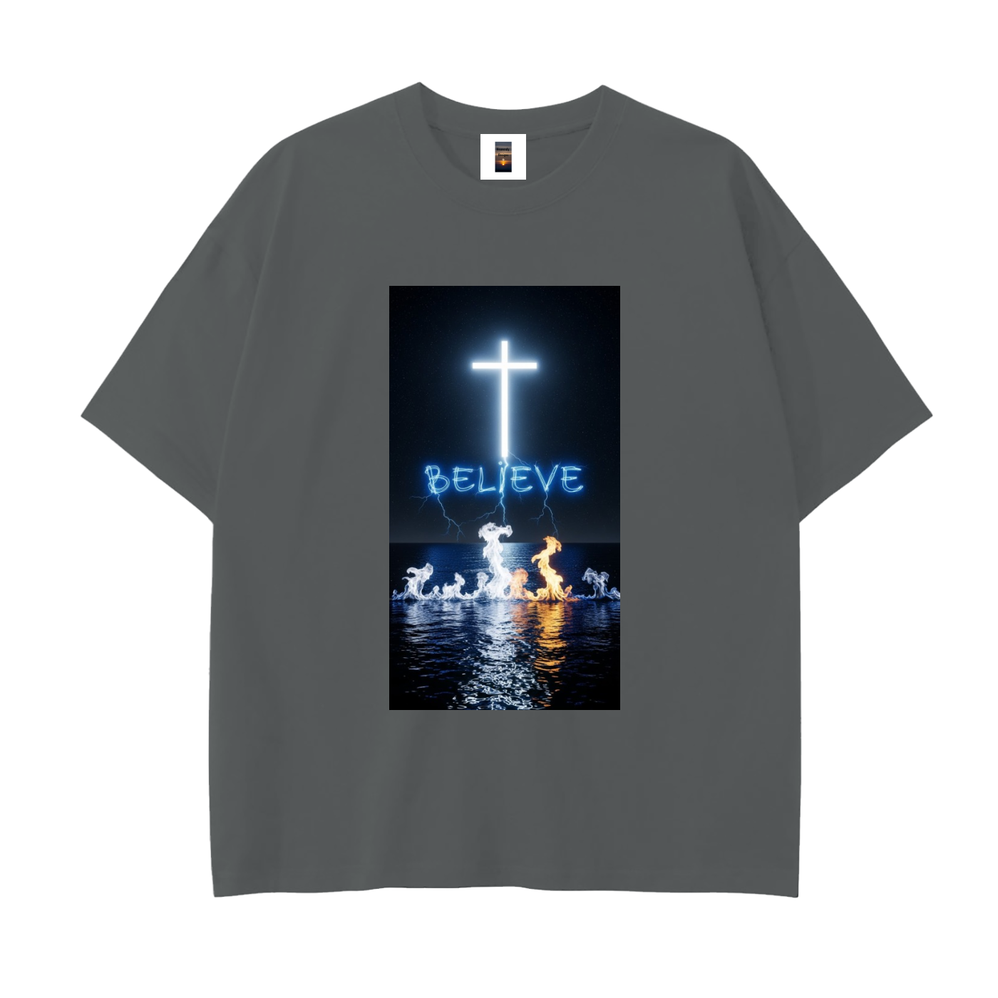 Drop Shoulder Cotton T-Shirt