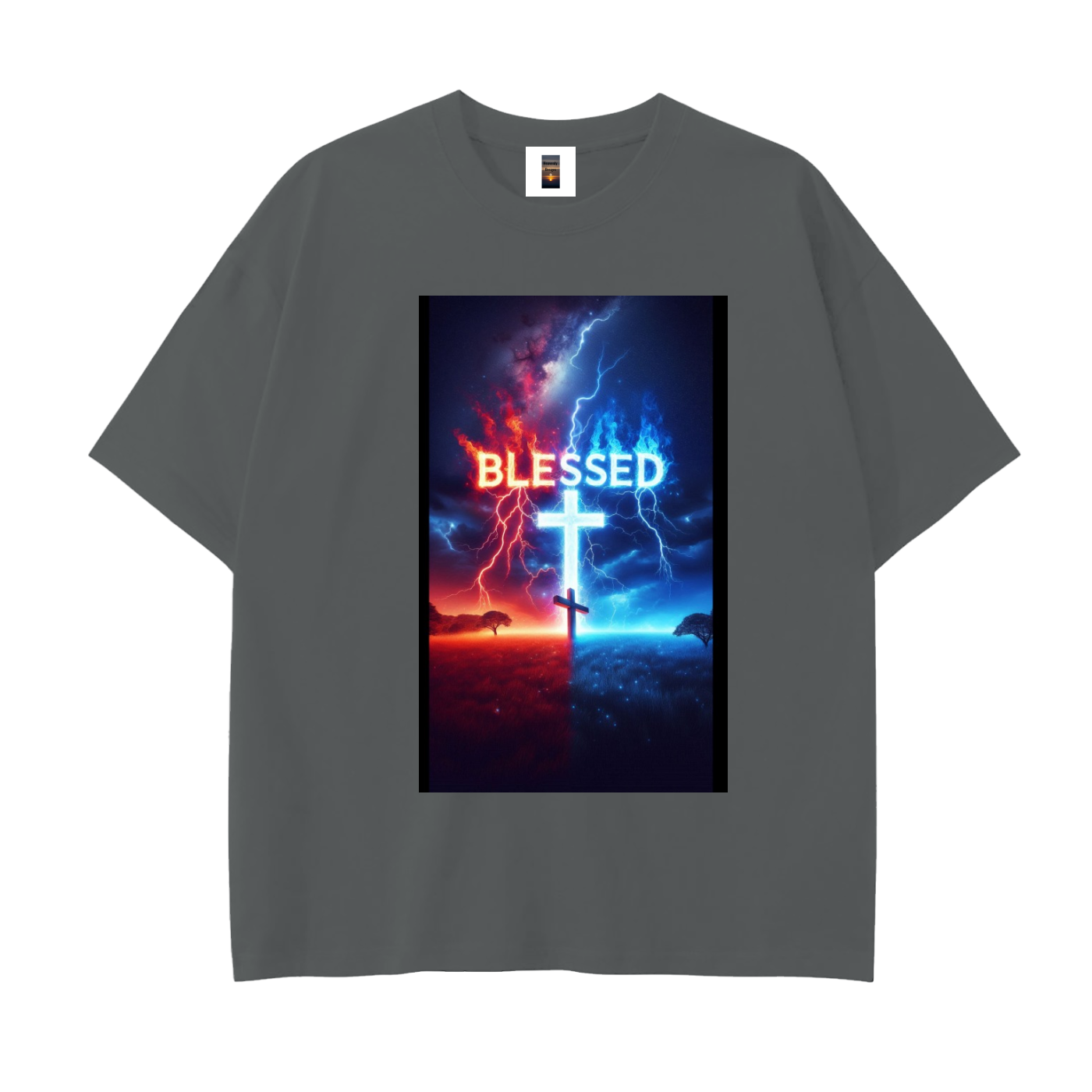 Drop Shoulder Cotton T-Shirt