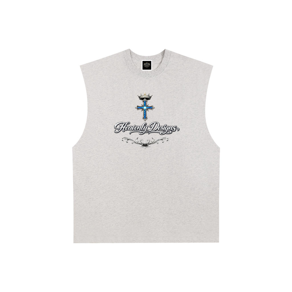 Raw Edge Cotton Tank Top