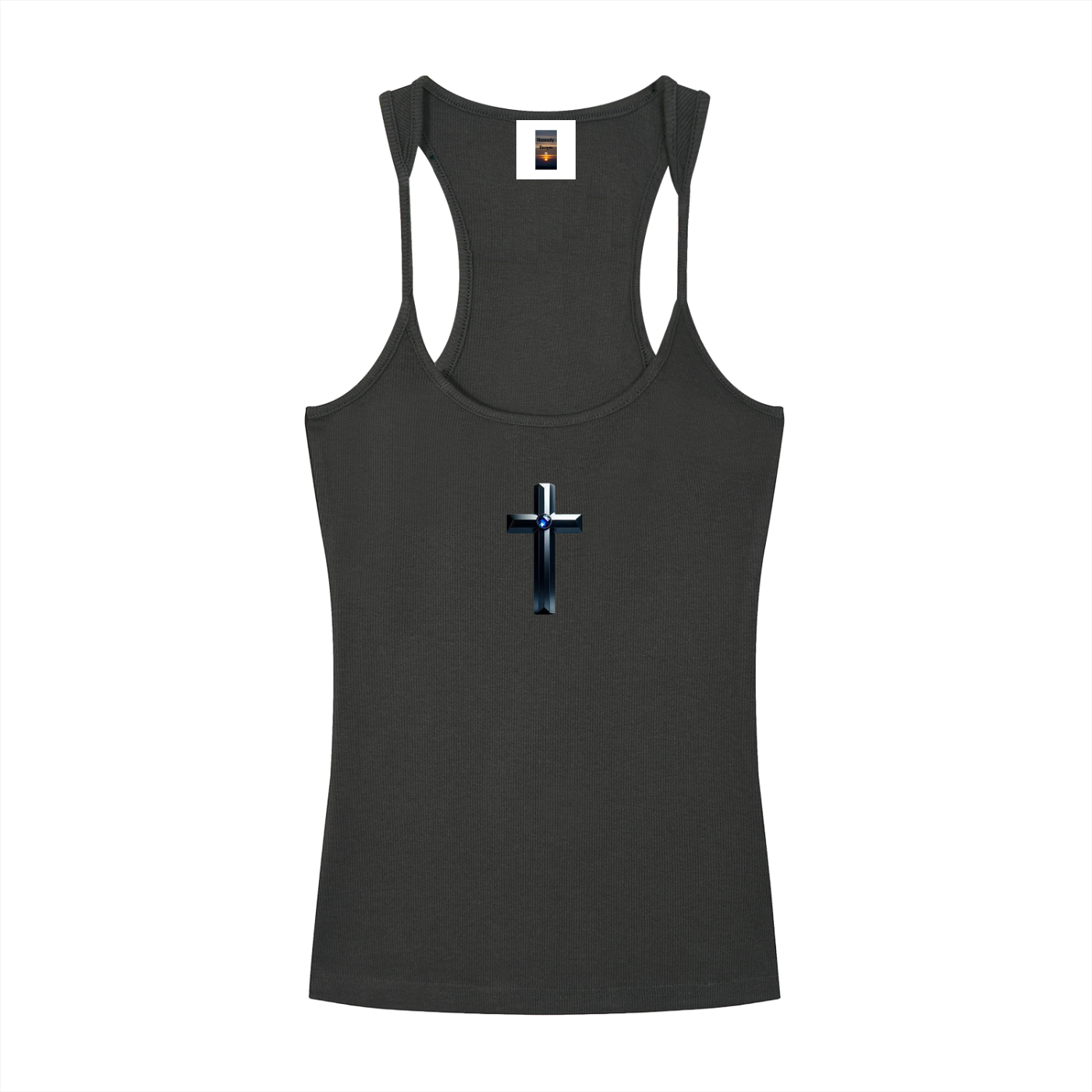 Slim Fit Ribbed Racerback Tank Top