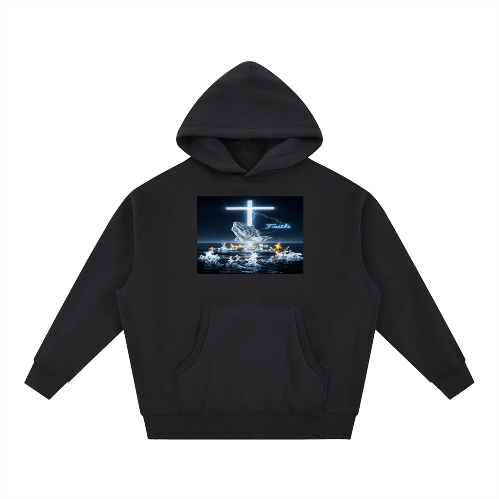 Essential Oversized Boxy Fit Fleece Hoodie